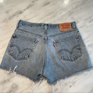 High Waist Vintage Levi’s 505 Denim Shorts